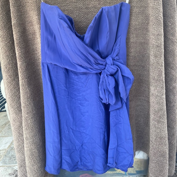 Zimmermann Tops - Zimmermann Purple Strapless Blouse Size 3